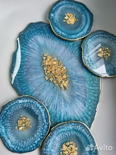 Сервировочный набор. Набор посуды ручной работы