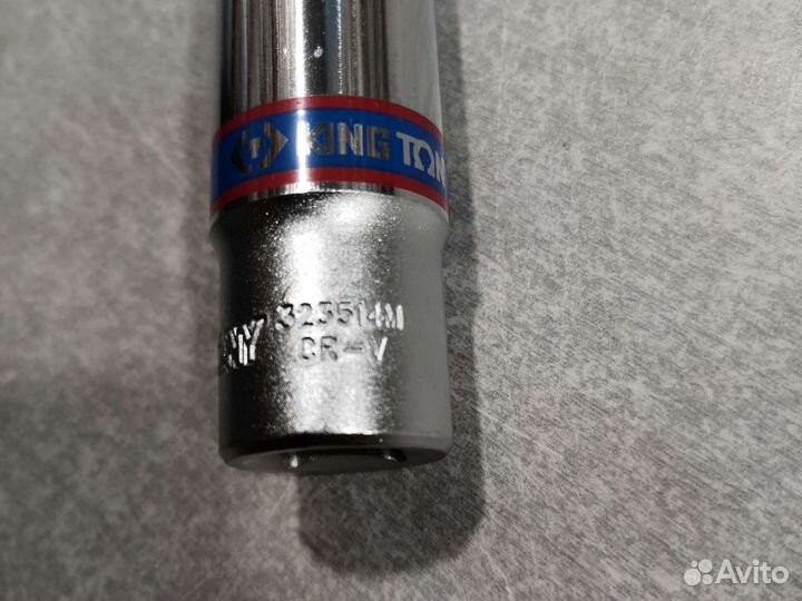 Головка торцевая глубокая 6-гр. 3/8 14мм king tony