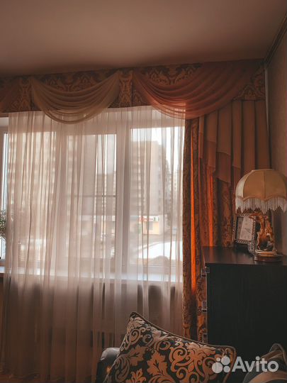 Шторы с ламбрикеном Английский стиль