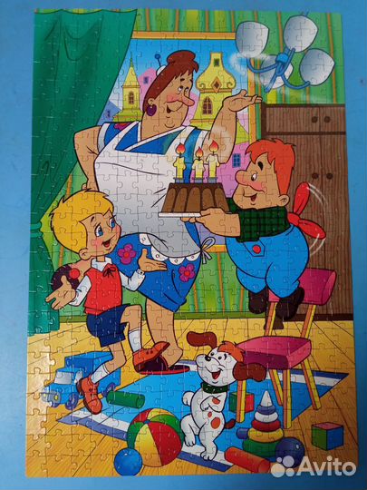 Пазл Картон и малыш