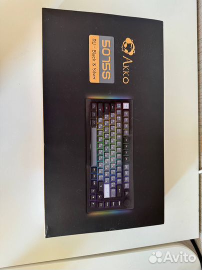 Игровая клавиатура akko 5075S Black&Sliver RGB