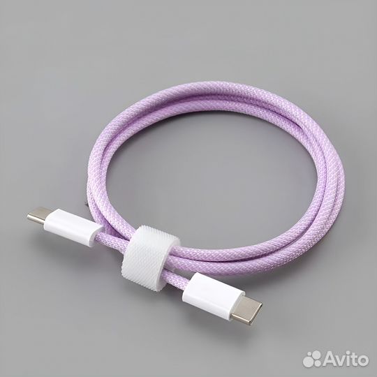 Кабель USB type c 1 метр с нейлоновой оплеткой