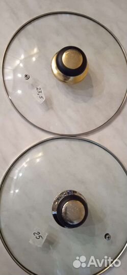 Крышки стекло бу для кастрюль и сковородок