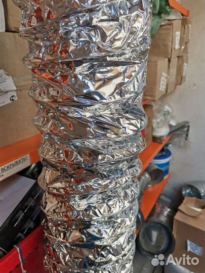 Гибкий Воздуховод. Хомут с резиновым уплотнителем