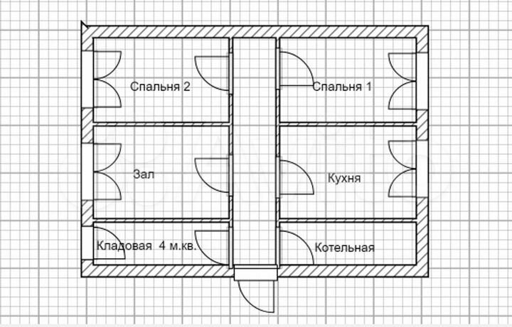 Дом 42 м² на участке 10 сот.