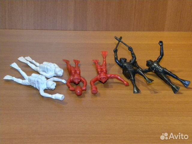 Пластиковые солдатики аквалангисты-водолазы