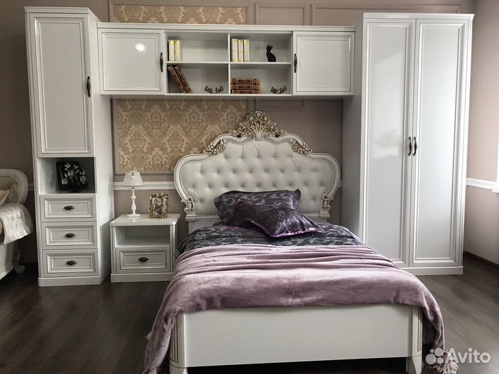 Спальня детская натали белый глянец
