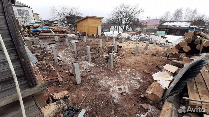 Железобетонные сваи для фундамента