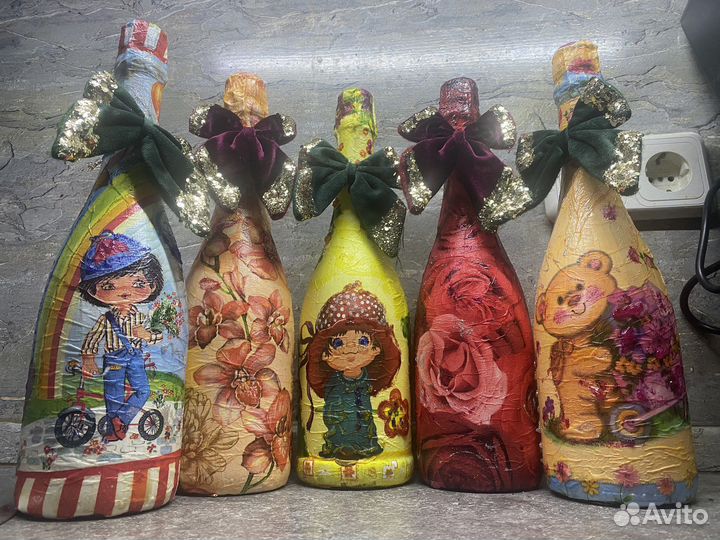 Декупажные бутылки