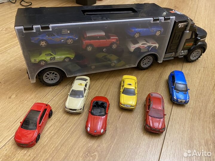 Модельки авто с грузовиком