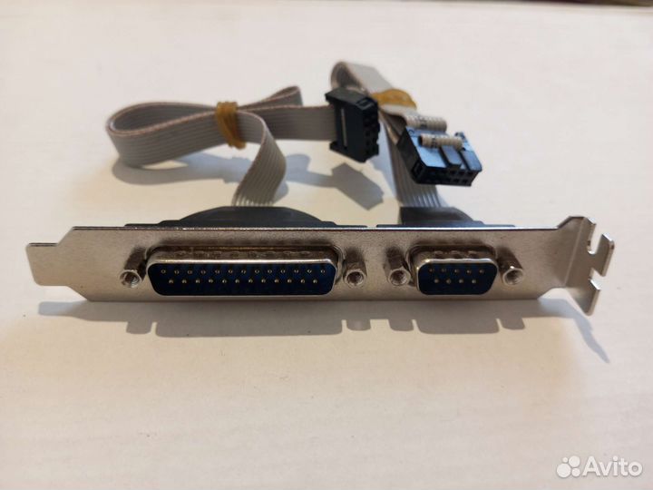 Планка задней панели пк, шлейфы HDD и FDD