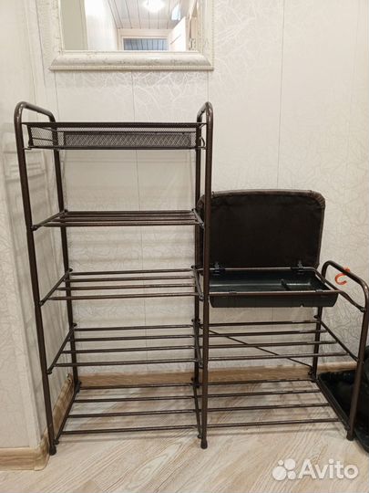 Обувница в прихожую с сиденьем