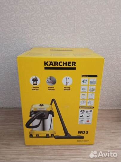 Пылесос karcher wd 3