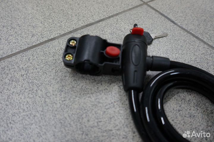 Противоугонный трос на ключе TopRace12х1200мм Черн