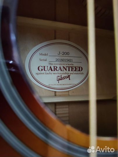 Акустическая гитара gibson J200 новая