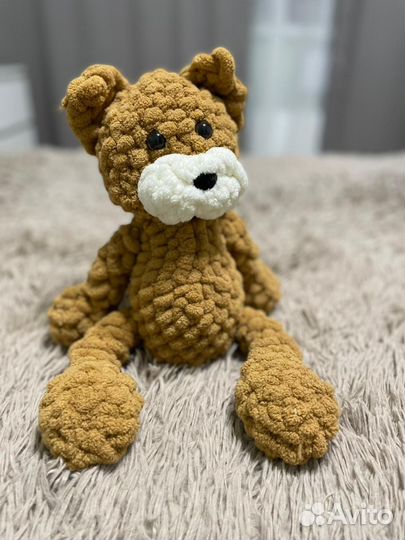 Мишка из ализе пуффи