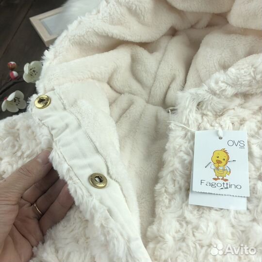 Куртка шуба для девочки 92