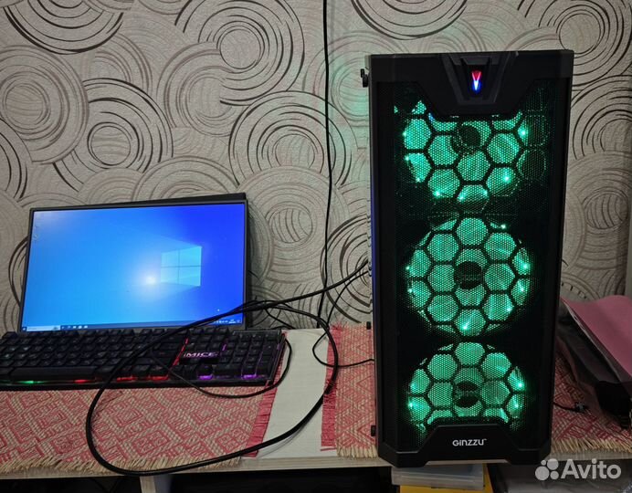 Игровой компьютер Intel Xeon 2640v4 16g ddr4 rx580