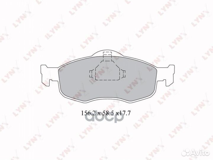 Колодки тормозные передние BD-3011 lynxauto