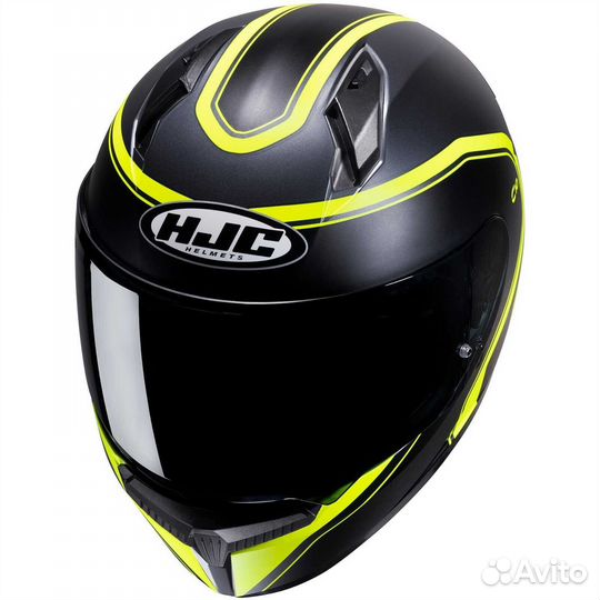 Integral Motorcycle Мотошлем Hjc C10 elie MC3HSF Matt Black Fluo Yellow