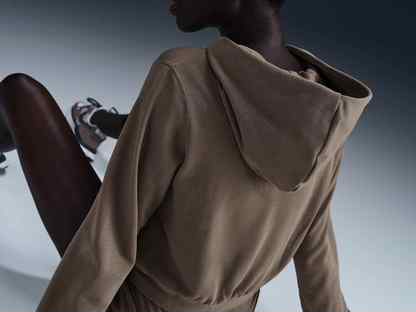 Nike Chill Terry Loose Full-Zip French Terry Hoodie Олимпийка женская, коричневый, Москва