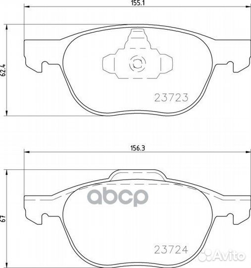 Колодки тормозные дисковые перед (PF-5507)