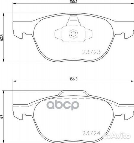 Колодки тормозные дисковые перед (PF-5507)