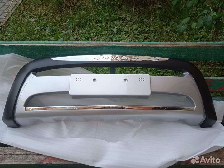 Накладки на бампер Хендай Санта Фе