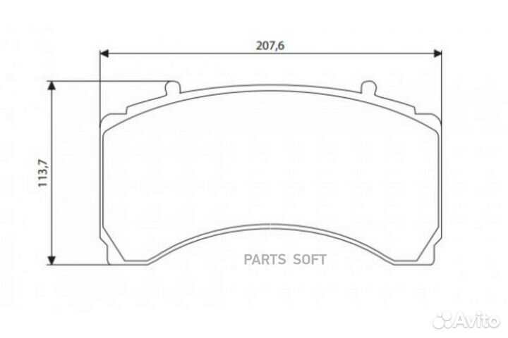 Nibk PN0919 Колодки тормозные дисковые