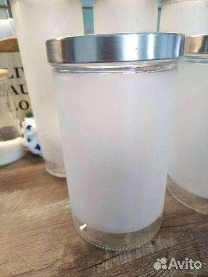 Банки для сыпучих продуктов IKEA, стекло