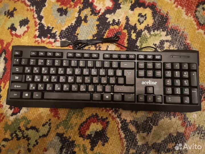 Клавиатура USB, наушники с микрофоном