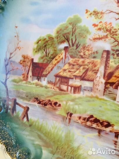 Красивые деко тарелки фарфор Paris Limoges антик