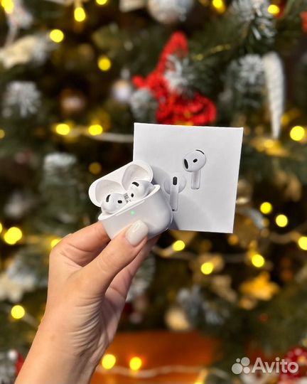 AirPods 4 «Премиум звук» с шумкой + Чехол