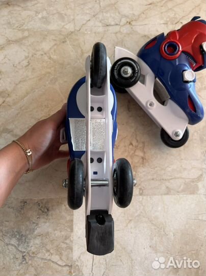 Ролики раздвижные детские decatlon 26-28