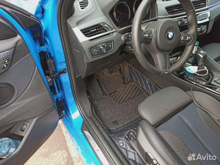 3д коврики из экокожи в салон авто с бортами