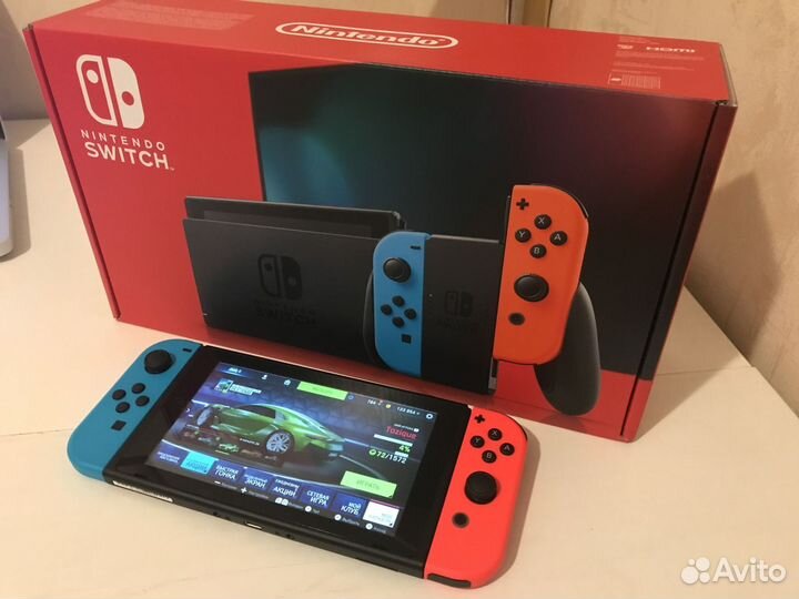 Игровая приставка nintendo switch (прошитая)