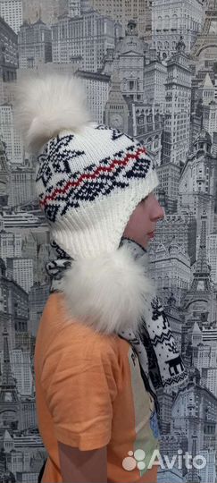 Комплект шапка и шарф