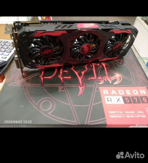 Видеокарта Rx 570 4 gb