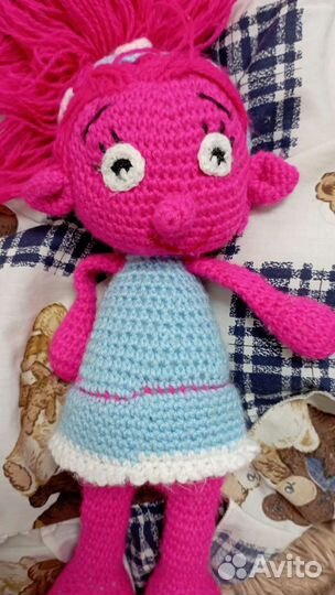 Вязанная Игрушка розочка