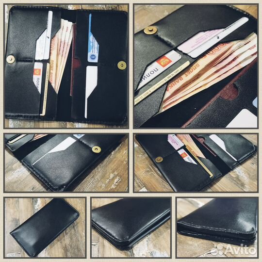 Мужской кошелек натуральная кожа ручной работы