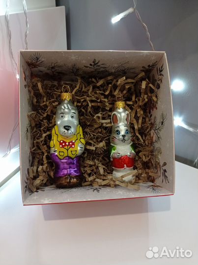 Подарочные наборы ёлочных игрушек разные