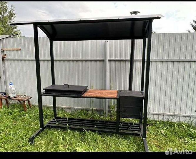 Мангал дачный с печью