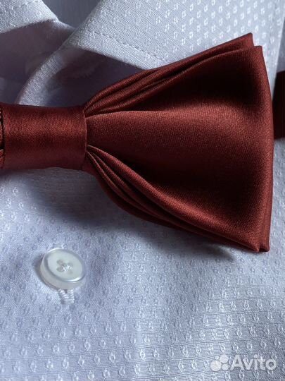 Галстук бабочка бордовый «элси»