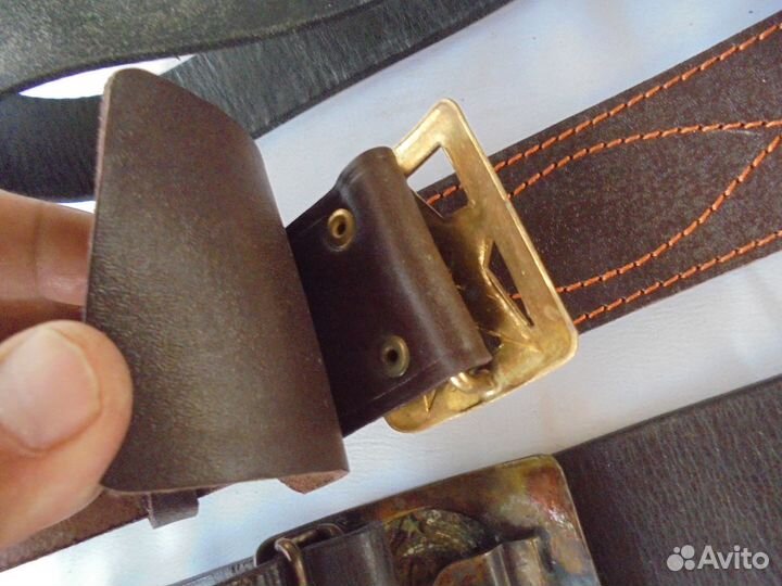 Ремни кожаные ркка, мвд и Германия
