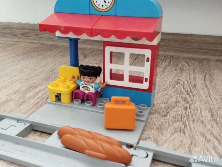 Lego duplo поезд на паровой тяге,железная дорога