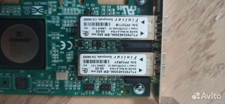 Карты FC SAN Sun Emulex LPE 11002