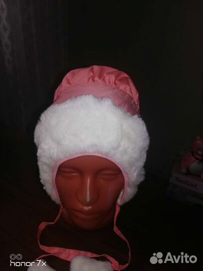 Шапка для девочки на 1-3года