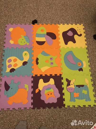 Пазл мягкий, напольный