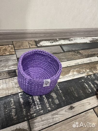 Вязанные корзинки