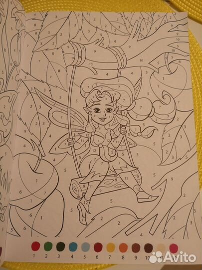 Раскраска по номерам для девочек Феи